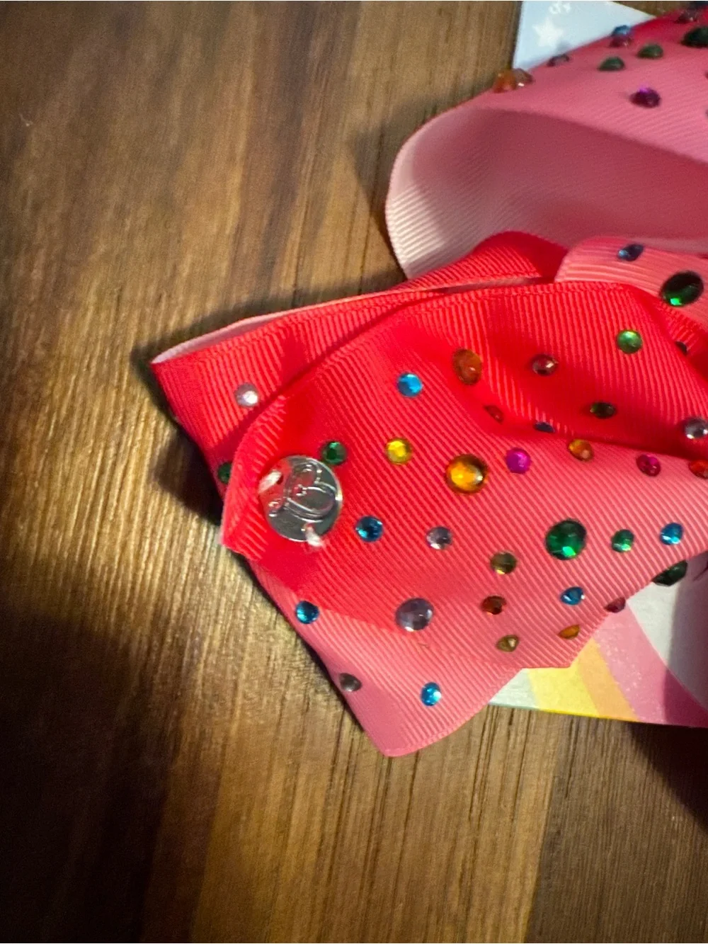 NWT JoJo Siwa Signature Gem-Studded Rhinestone Hair Bow - Nickelodeon